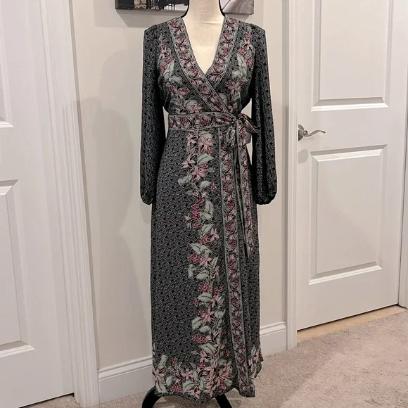 knee length dresses for ladies MAX STUDIO Floral Balloon Sleeve Tiered Maxi Dress  VinNews Recommendations